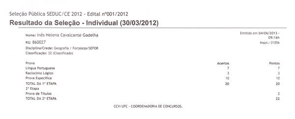 Concurso Seduc Geografia 2012